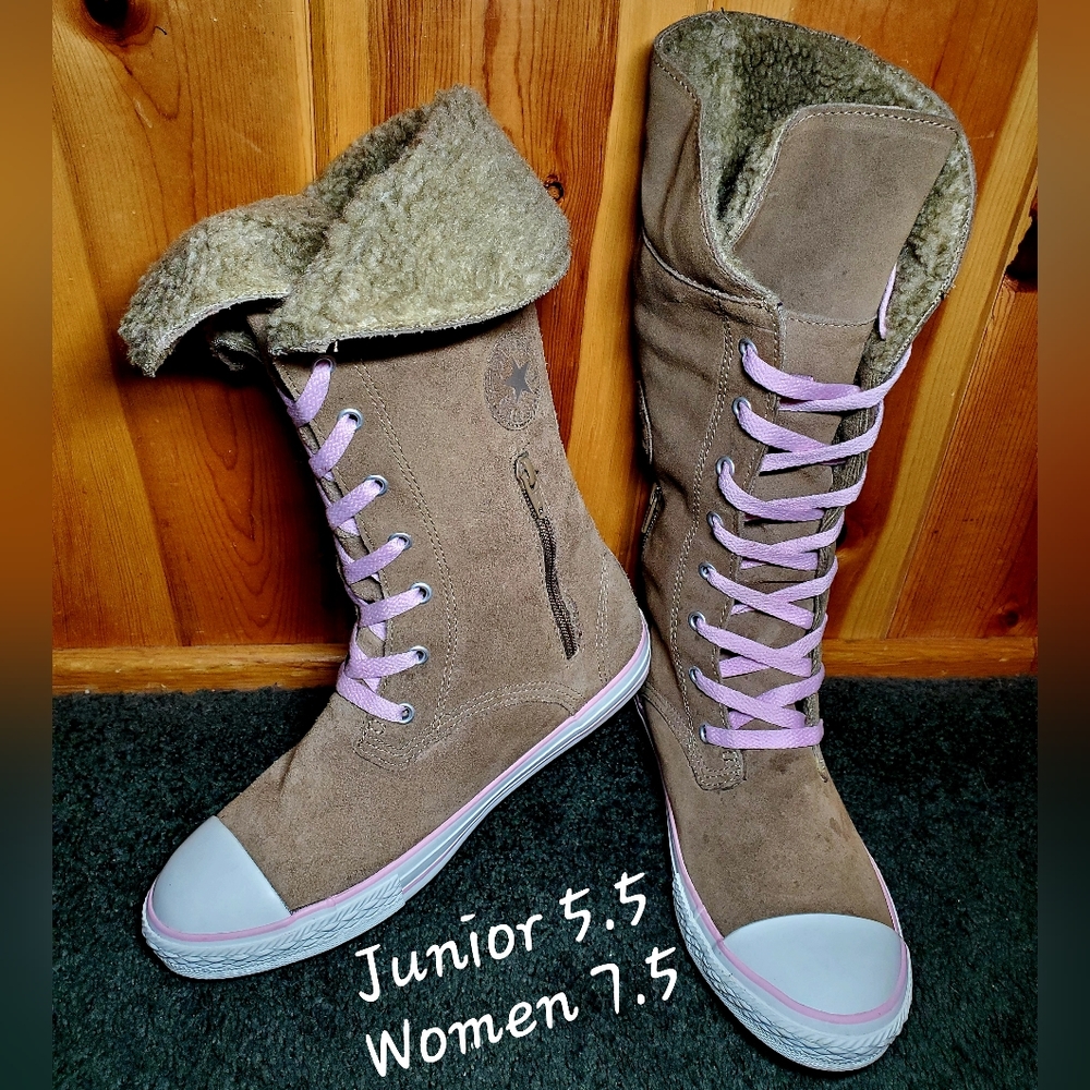 RARE Converse CTAS Sharon Brown Boot for Junior 5.5/Women 7.5